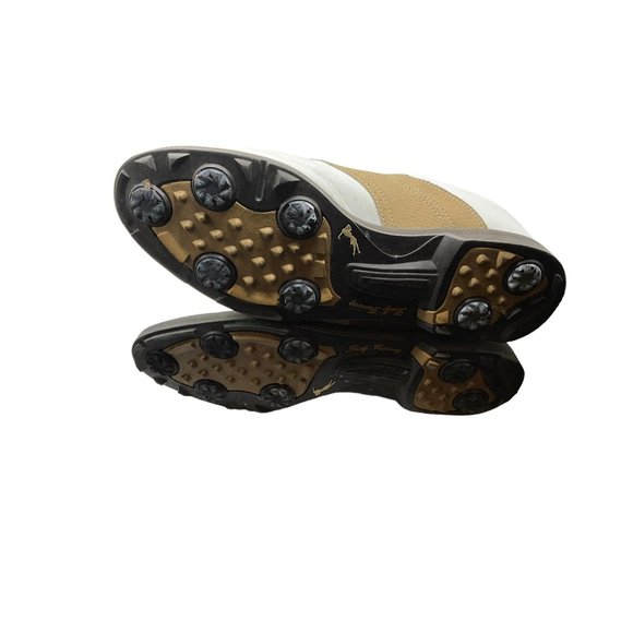 Lady Fairway Woman"s Size 9 Tan/White Leather Golf Shoes‎ - Picture 11 of 13